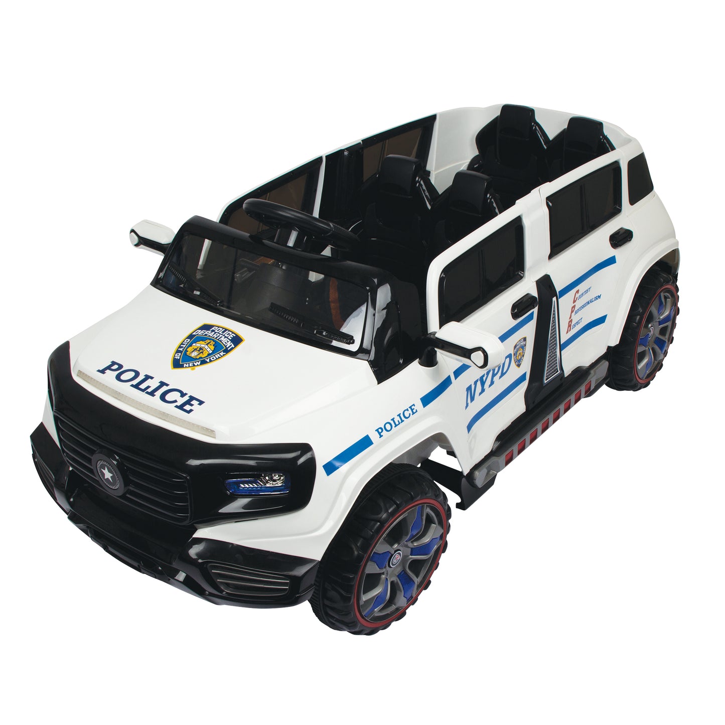 Playwheels Ride-On NYC-NYPD Police Car Ride On 2-seater