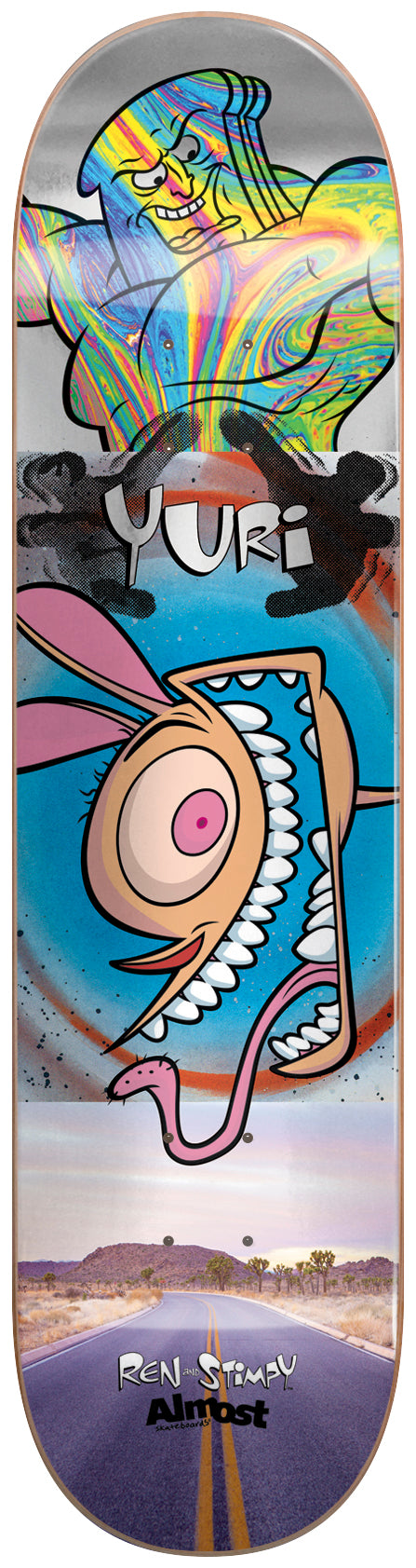 Almost Decks Yuri Ren & Stimpy Road Trip R7 8.0 & 8.375 Skateboard Deck