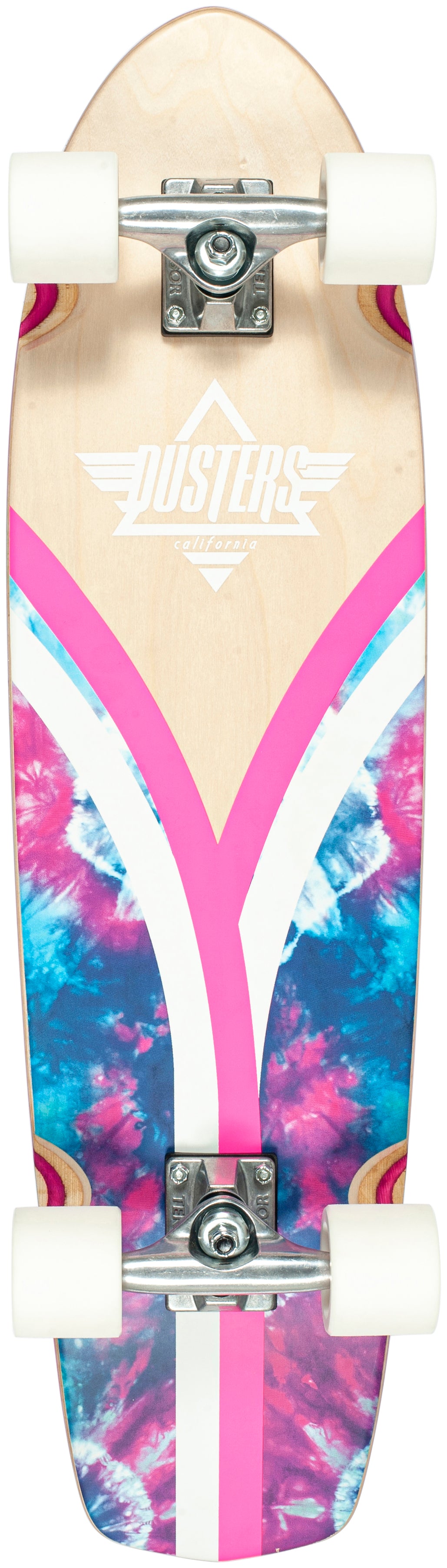 Dusters California 31" Flashback Checker Tie Dye Cruiser Skateboard