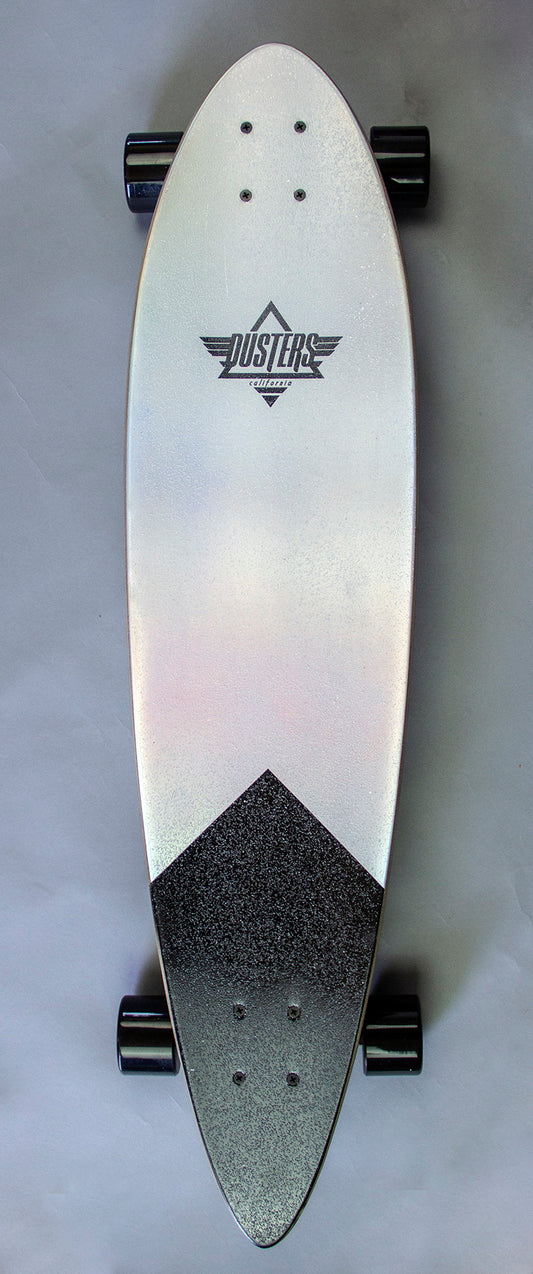 Dusters California 37" Moto Cosmic Holographic Longboard Skateboard