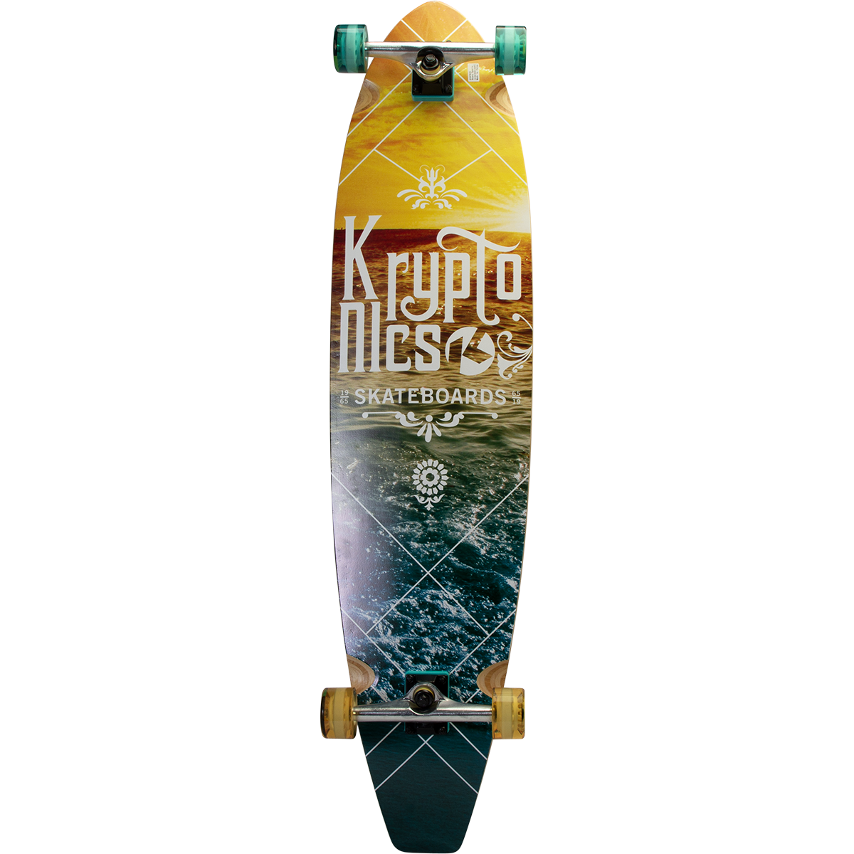 Kryptonics Completes 44" Blocktail Longboard Skb Gradient Shores 1Pk