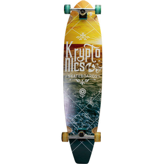 Kryptonics Completes 44" Blocktail Longboard Skb Gradient Shores 1Pk