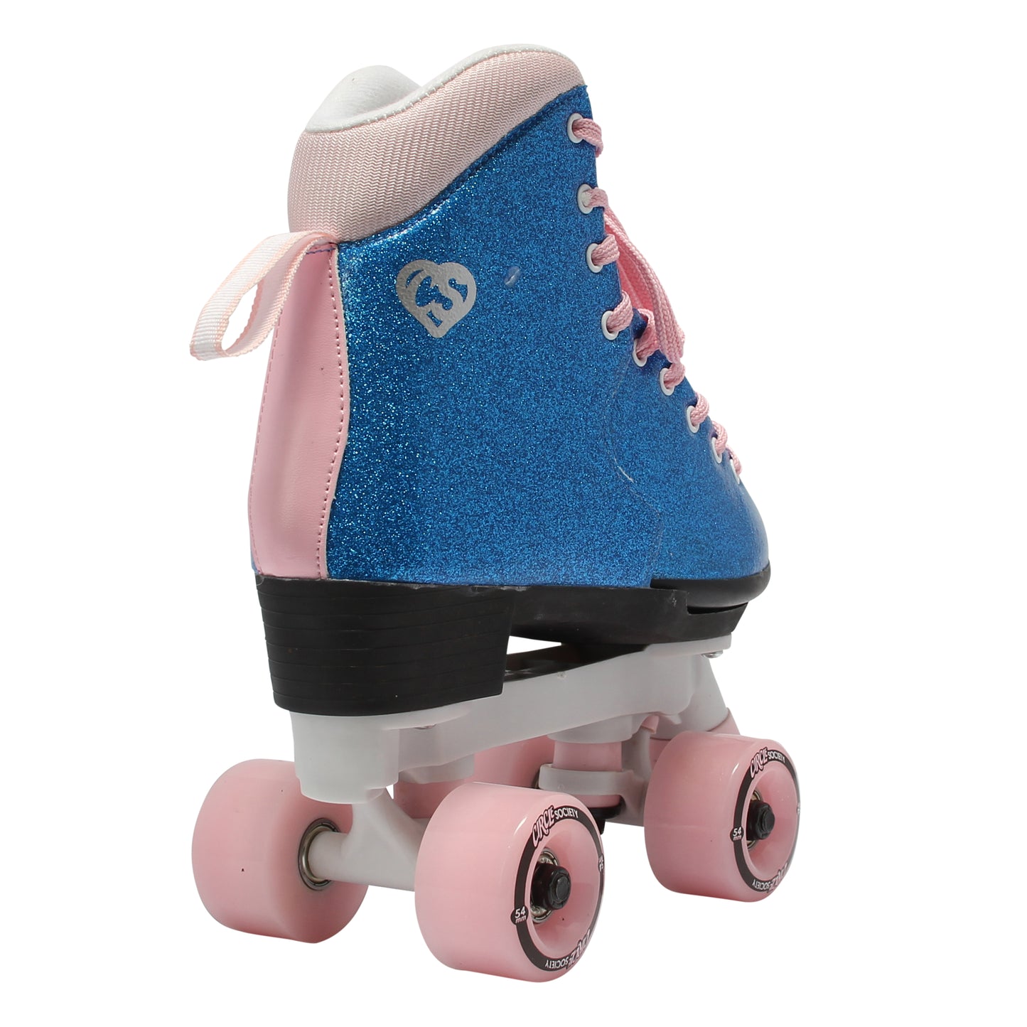 Circle Society Skates Adjustable Bling Bubble Gum - Size 3-7K