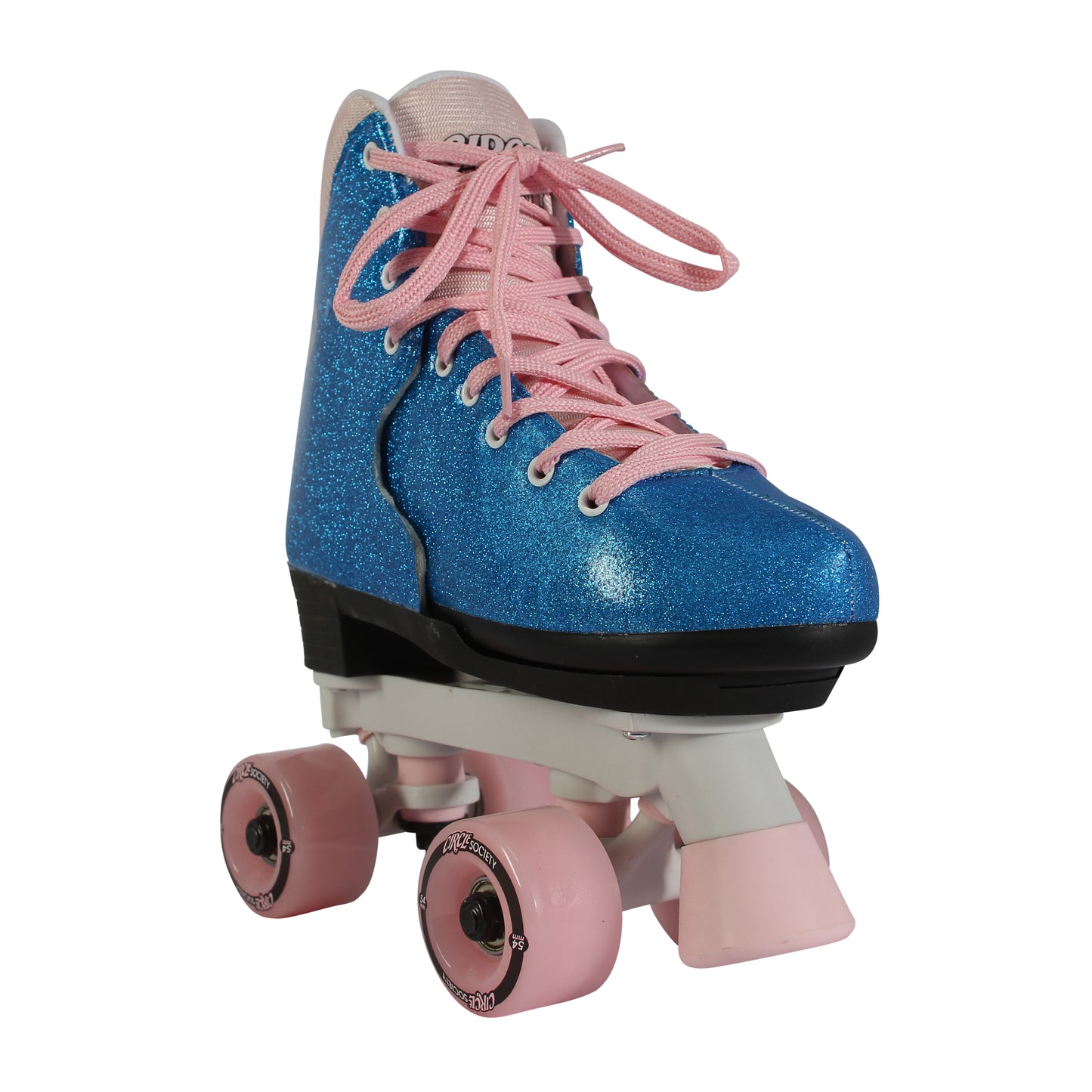 Circle Society Skates Adjustable Bling Bubble Gum - Size 3-7K