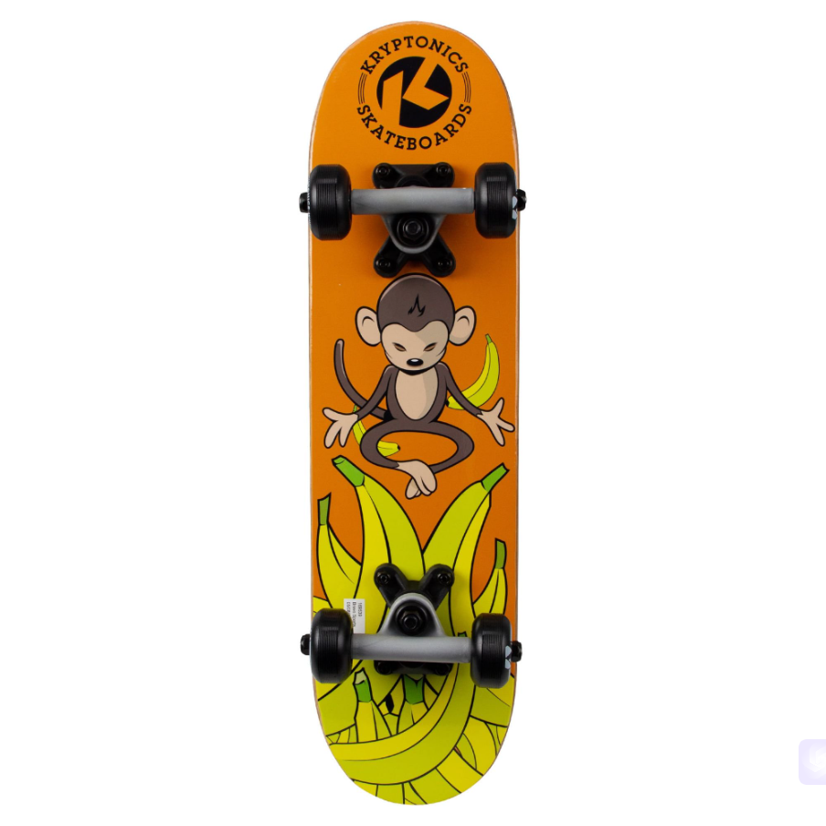 Kryptonics Completes 22" Locker Board Skb Meditating Monkey 3Pk