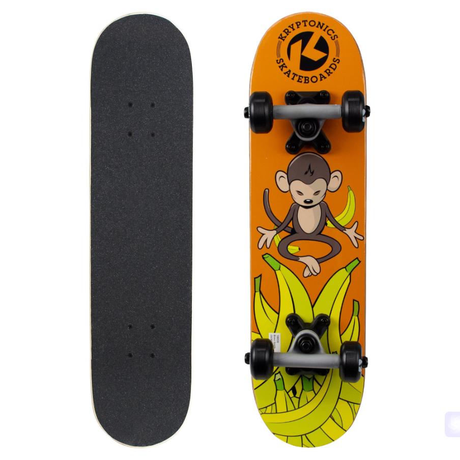 Kryptonics Completes 22" Locker Board Skb Meditating Monkey 3Pk