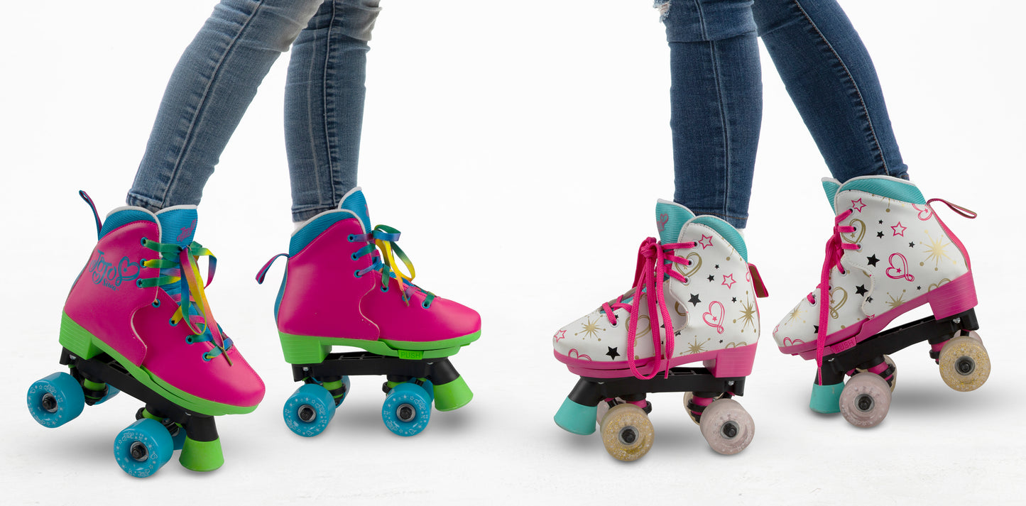 Circle Society Adjustable Jojo Party In Pink Skate - 12-3K, 2-Pack