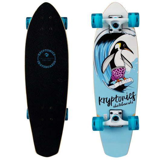 Kryptonics Completes 28" Cruiser Board Skb Hang Ten Penguin 2Pk