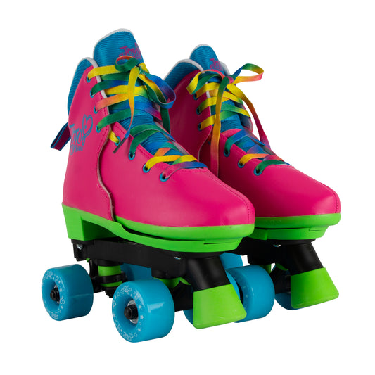 Circle Society Adjustable Jojo Rainbow Skate - Size 12-3K, 2-Pack