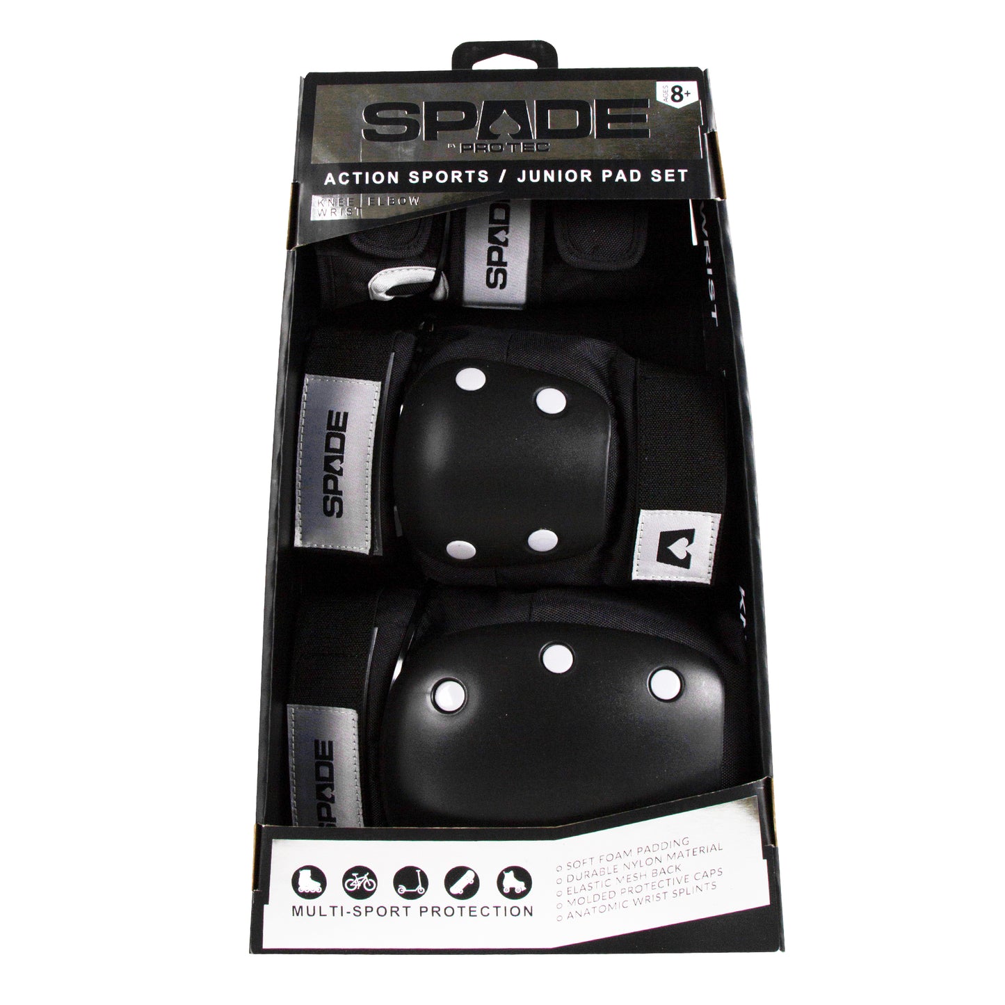 Spade Series Junior Pad Set - Black