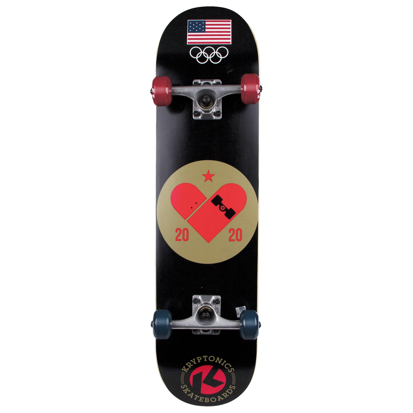 Kryptonics Completes 31" Usa Olympic Skb Skate Love 2Pk