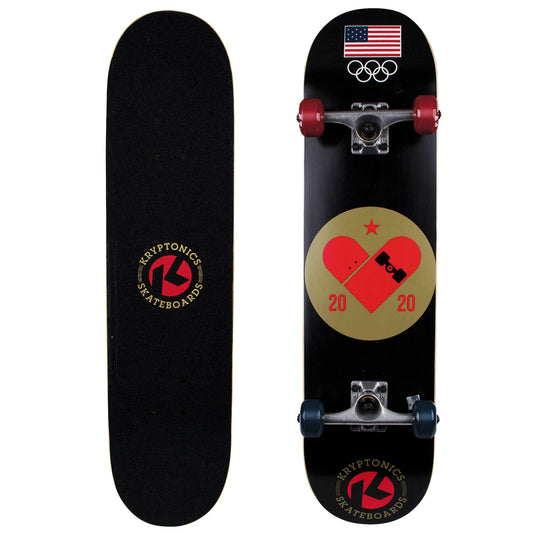 Kryptonics Completes 31" Usa Olympic Skb Skate Love 2Pk