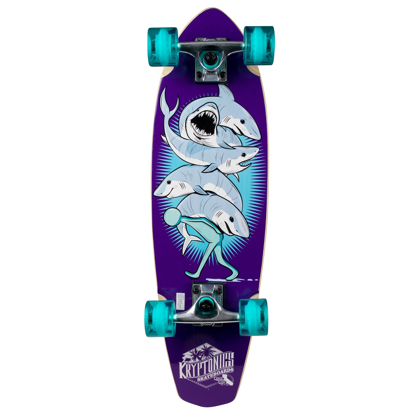 Kryptonics Completes 28" Cruiser Board Skb Sharked 2Pk