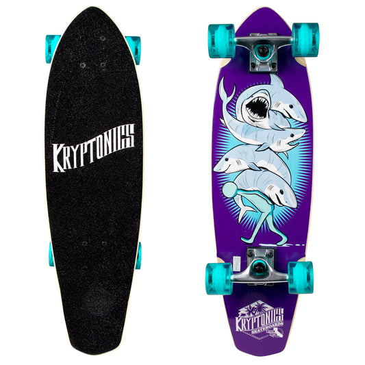 Kryptonics Completes 28" Cruiser Board Skb Sharked 2Pk