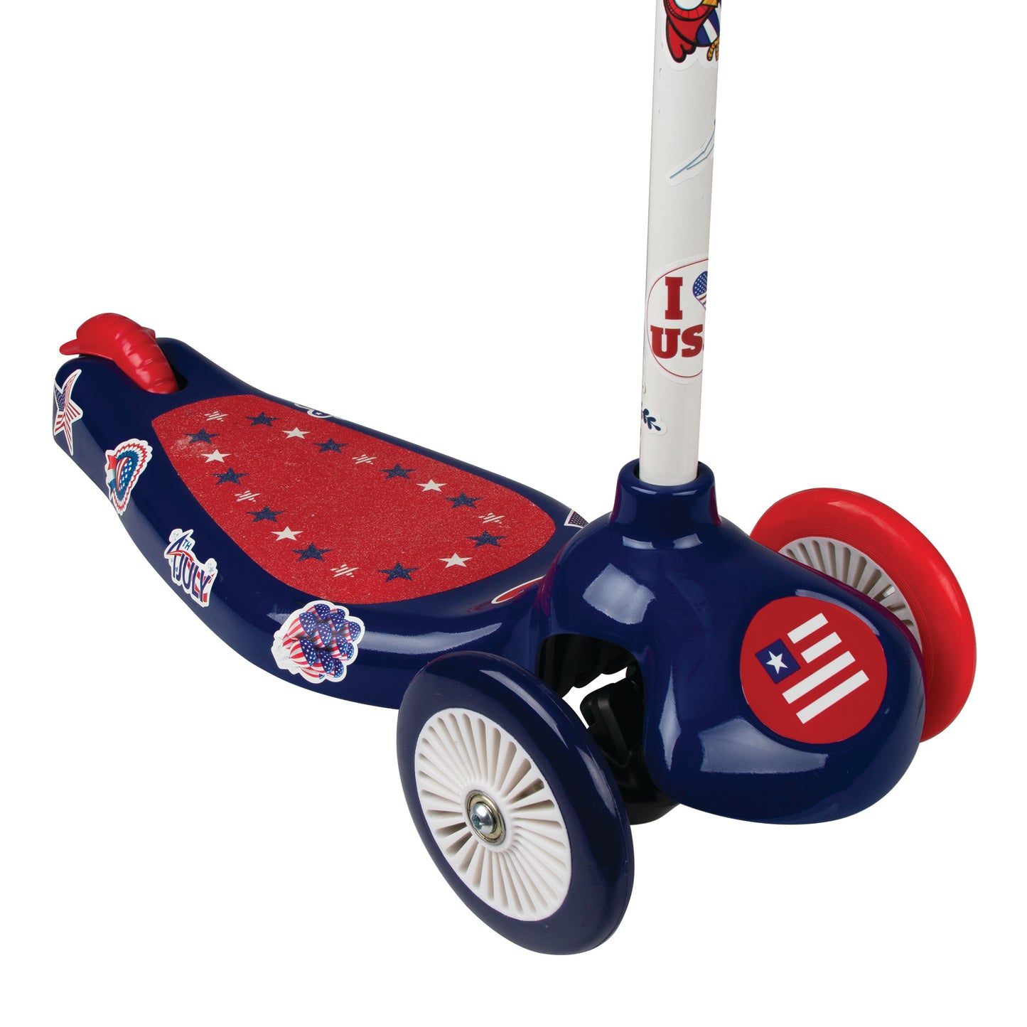 Pulse Scooters Kick Patriotic 3-Wheel Leaning Scooter, Decorate Your Own