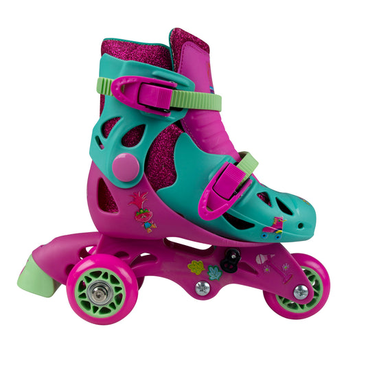 Playwheels Skates Convertible 2-in-1 Skate Trolls - Size 6-9T