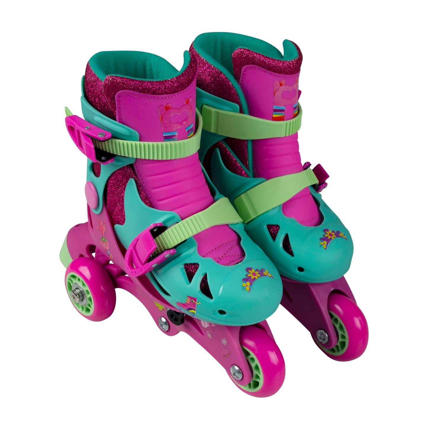 Playwheels Skates Convertible 2-in-1 Skate Trolls - Size 6-9T