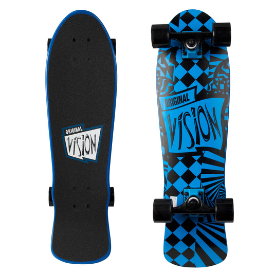 Vision Completes 28" Mini Cruiser Blue