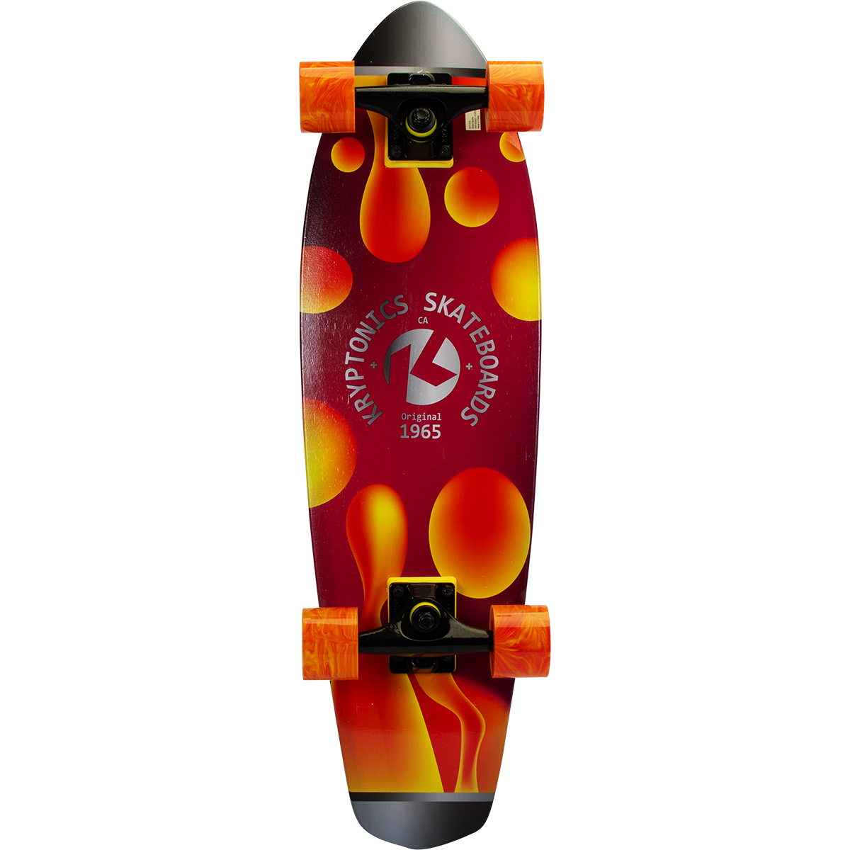 Kryptonics Completes 28" Cruiser Board Skb Swirled Lava 2Pk