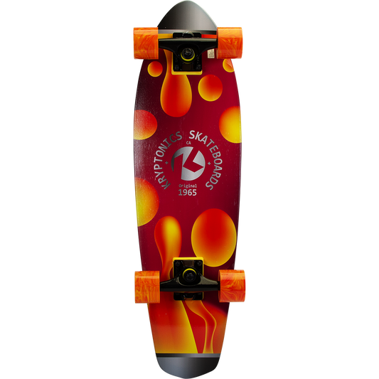 Kryptonics Completes 28" Cruiser Board Skb Swirled Lava 2Pk