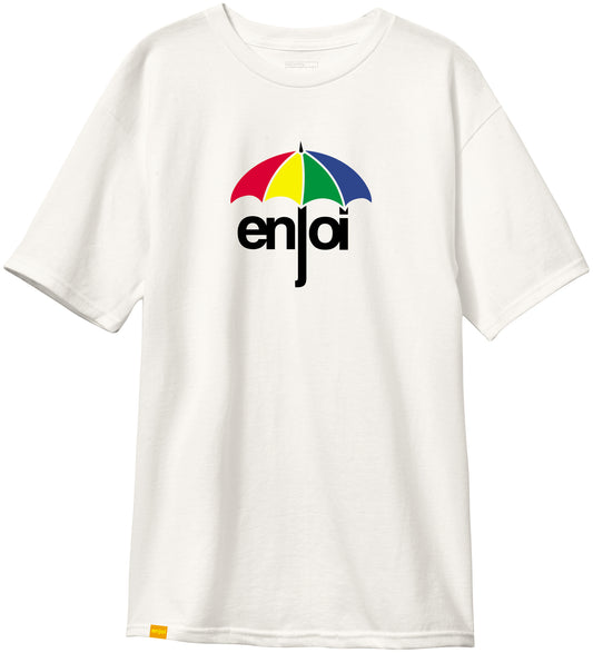 enjoi Apparel Umbrella 2.0 Bone White Short Sleeve Tee Shirt