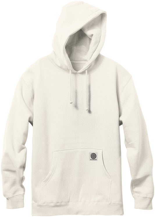 Madness Apparel Over Under Premium Custom Dye Bone White Pullover Hoodie